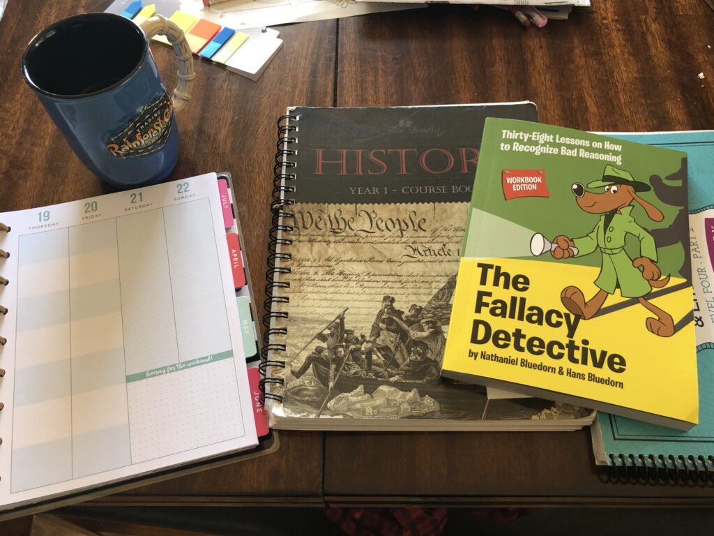 books on table